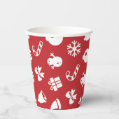 Lolailo 12 Vrolijk Kerstfeest/Feliz Navidad Papieren Bekers (Voorkant)