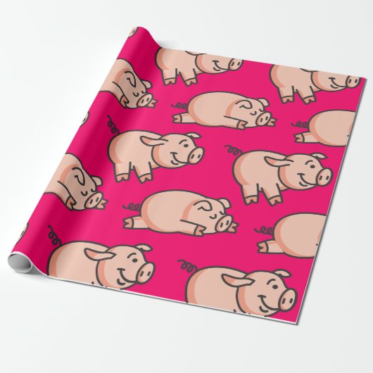 Lolailo 19 Oink Cadeaupapier (Uitgerold)