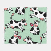 Lolailo 22 Koe van het stroomverbruik Fleece Deken (Voorkant (Horizontaal))