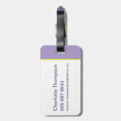 Lola's muziekspeler bagagelabel (Achterkant verticaal)