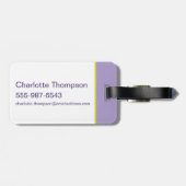 Lola's muziekspeler bagagelabel (Achterkant horizontaal)