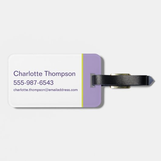 Lola's muziekspeler bagagelabel (Achterkant horizontaal)