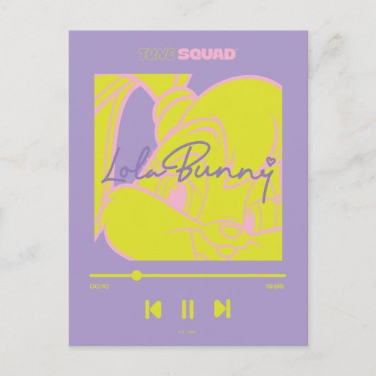 Lola's muziekspeler briefkaart (Voorkant)