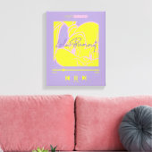 Lola's muziekspeler canvas afdruk (Insitu (Woonkamer))