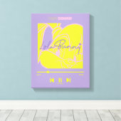 Lola's muziekspeler canvas afdruk (Insitu (Houten vloer))