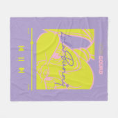 Lola's muziekspeler fleece deken (Voorkant (Horizontaal))