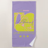 Lola's muziekspeler strandlaken (Voorkant)