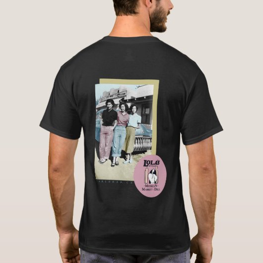 LolasDeli Retro-ontwerp T-shirt (Achterkant)