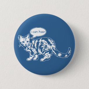 lolcat - dat kan ik wel ? ronde button 5,7 cm
