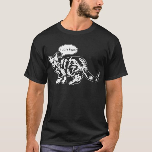 lolcat - dat kan ik wel ? t-shirt (Voorkant)