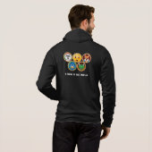 LOLCOMP 5 Kettingen Hoodie met ritssluiting (Achterkant volledig)