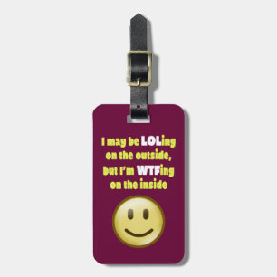 LOLing op het buitenste Bagagelabel