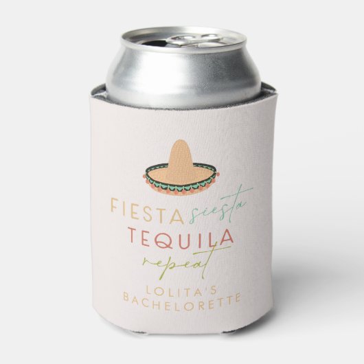 LOLITA Fiesta Siesta Tequila Bachelorette Favor Blikjeskoeler (Blikje Voorkant)