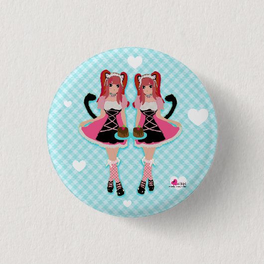 Lolita Neko Maids Button (Voorkant)