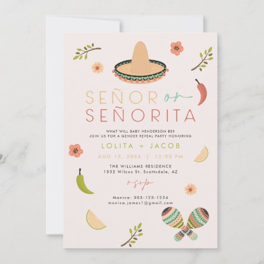 LOLITA Señor of Señorita Fiesta Gender Reopenbaarm (Voorkant)