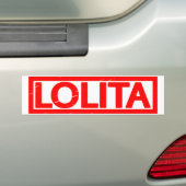 Lolita Stamp Bumpersticker (Op auto)