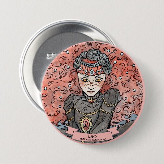 Lolita Zodiac Ronde Button 7,6 Cm (Voorkant /achterkant)