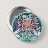 Lolita Zodiac: Virgo Ronde Button 7,6 Cm (Voorkant /achterkant)