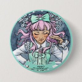 Lolita Zodiac: Virgo Ronde Button 7,6 Cm