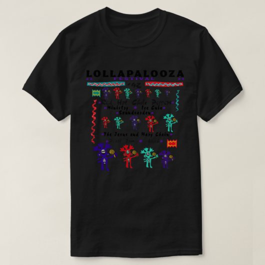 Lollapalooza Festival Red Hot nChili Peppers T-shirt (Design voorkant)