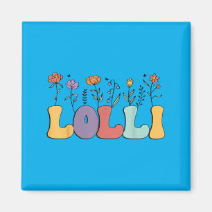 Lolli Cadeaus Vrouwen Wilde Bloem Lolli Oma Magneet