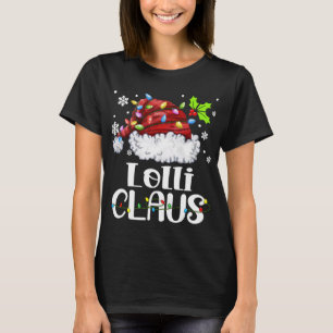 Lolli Claus Kerstman Hoed Kerstmis Licht Kerstmis T-shirt