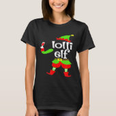 Lolli Elf Wijn Kerstmis Filipijnse oma T-shirt (Voorkant)