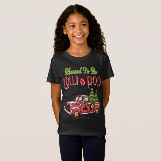 Lolli en Pop kerst pyjama grootouders oma T-shirt (Voorkant volledig)