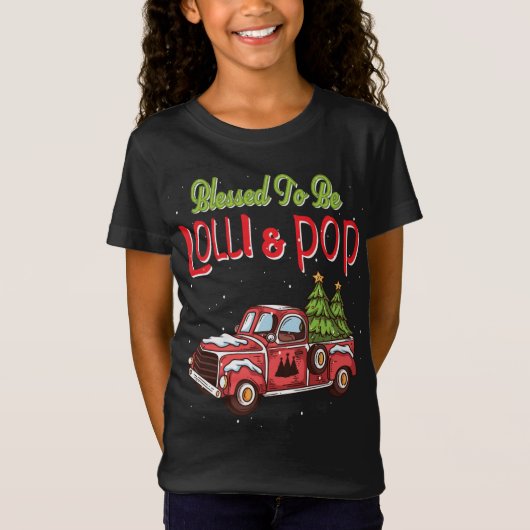 Lolli en Pop kerst pyjama grootouders oma T-shirt (Voorkant)