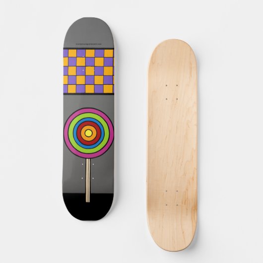 "Lolli Pop" Persoonlijk Skateboard (Voorkant)