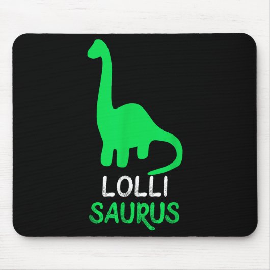 Lolli-saurus Funny Dino Dinosaur Lollisaurus Muismat (Voorkant)