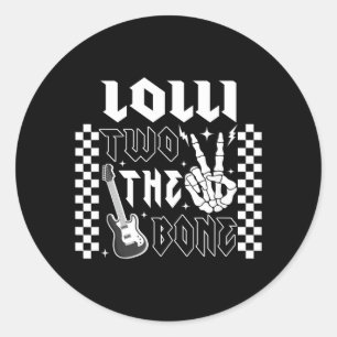 Lolli van de slechte twee verjaardag 2 jaar oud ronde sticker