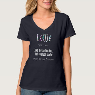Lollie als grootmoeder, maar zo veel koelere moede t-shirt