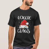 Lollie Claus Kerstmis familie Pajama - Matching Xm T-shirt (Voorkant)