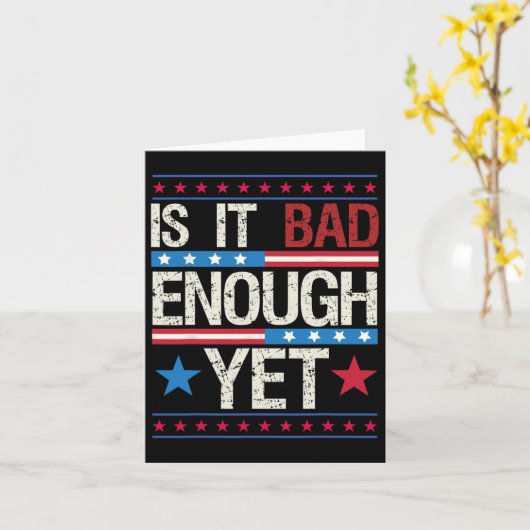 Lollig Is het al erg genoeg Patriottische Politiek Kaart (Gele Bloem)