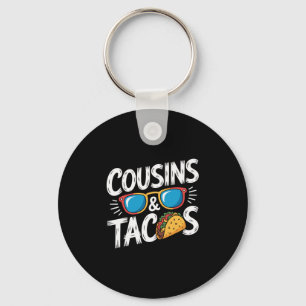 Lollige neven en nichten en taco's neef vakantie sleutelhanger