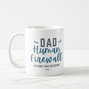 Lollige papa menselijke firewall  koffiemok