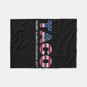 Lollige Taco Trump Gaat Altijd Op De Loop 2 Fleece Deken (Voorkant (Horizontaal))