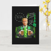 Lollige Trump Maak St Patrick's Day Groot Again Ir Kaart (Gele Bloem)