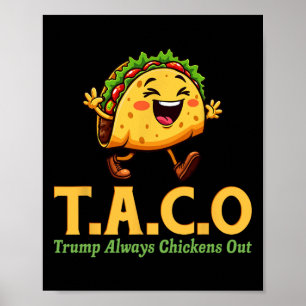 Lollige Trump Taco Trump Kijkt Altijd Weg 11 Poster