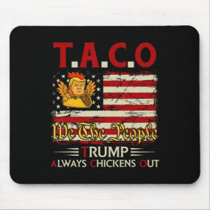 Lollige Trump Taco Trump Kijkt Altijd Weg 3  Muismat
