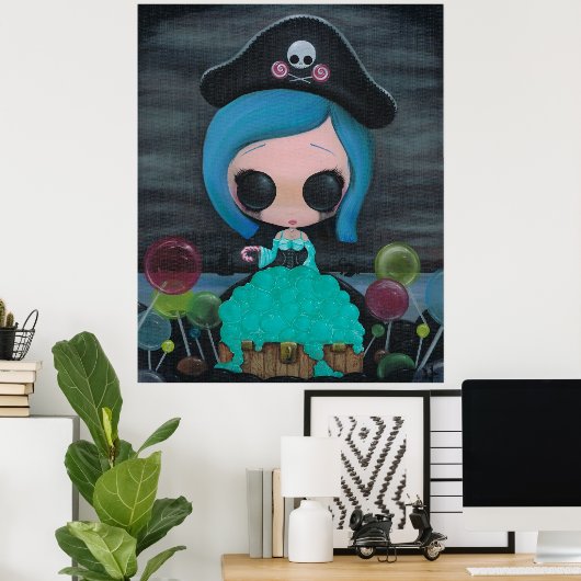 Lollipiraat Poster (Thuiskantoor)