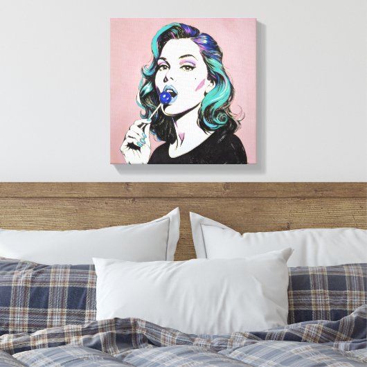 lollipop'25 canvas afdruk (Insitu (Slaapkamer))