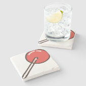 lollipop-1 stenen onderzetter (Zijkant)