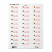 Lollipop-adreslabels - primaire kleuren etiket (Full Sheet)