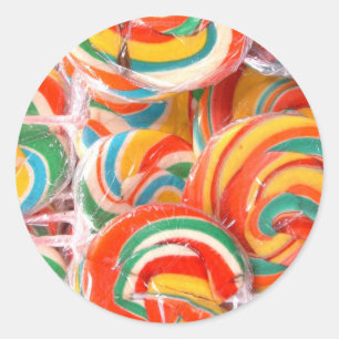 Lollipop Art VO1 Ronde Sticker