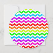 Lollipop Birthday Invitation 5.25 x 5.25 Circle Kaart (Achterkant)