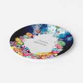 Lollipop Boho Candyland Verjaardag Papieren Bordje (Gekanteld)