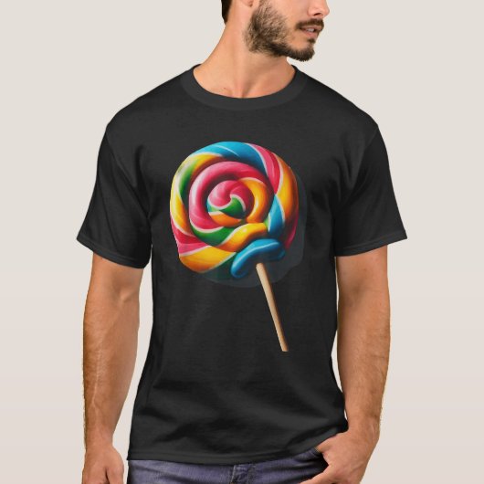 Lollipop Design For Women Men Kids Lollipop Candy T-shirt (Voorkant)