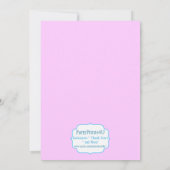 Lollipop Dream Birthday Party Invitation Kaart (Achterkant)